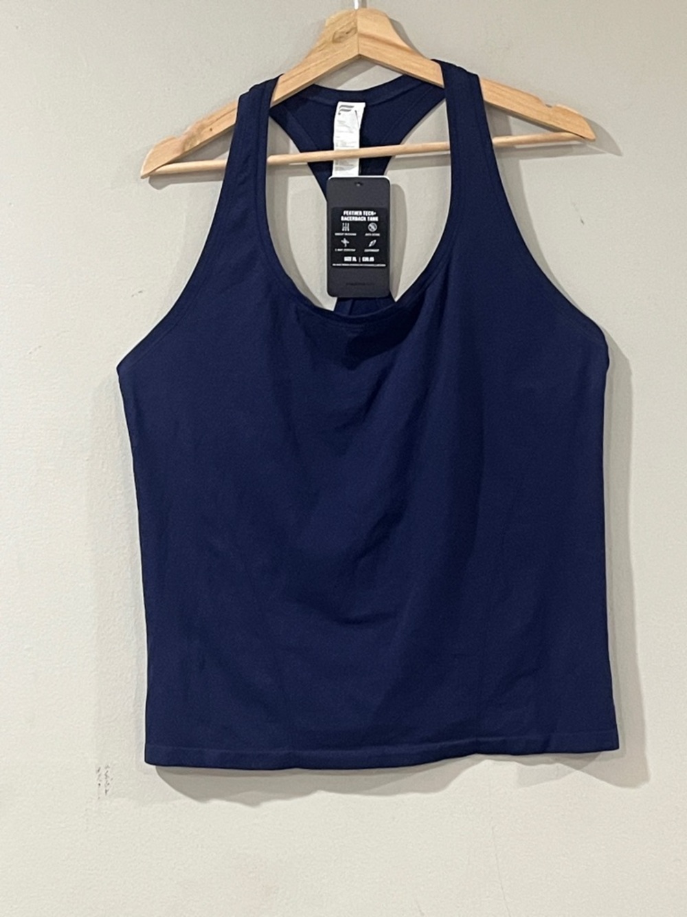 Fabletics Navy Racerback Tank — Solid Athletic Staple